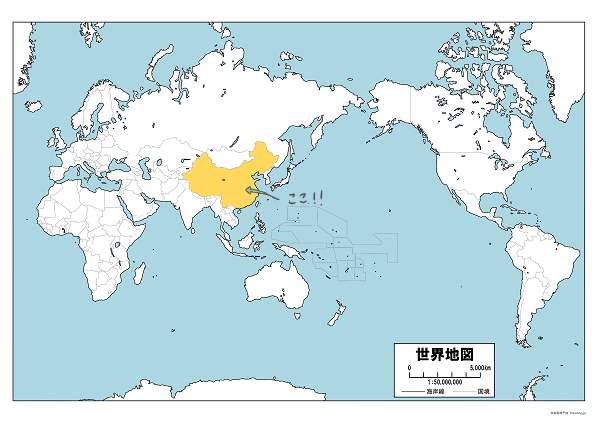 中国の位置